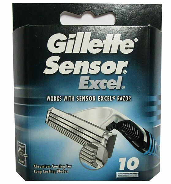 6 x Gillette Sensor Excel Razor Blade Refills, Total 60 Cartridges