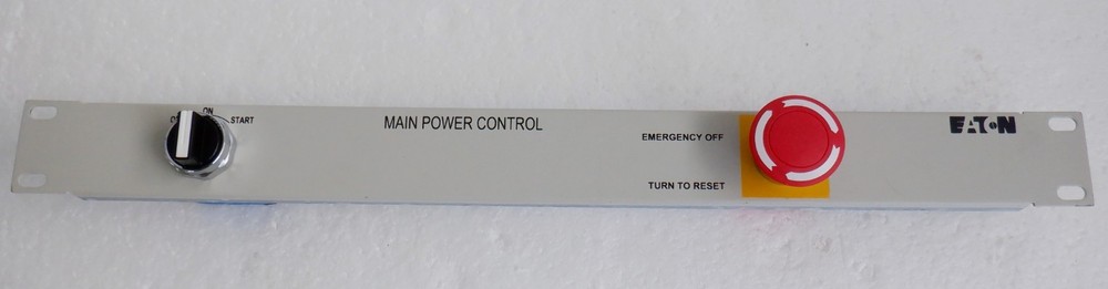 Eaton Rack-Mount Main Power Control Panel EPO Switch, RCP100-GRY-LT