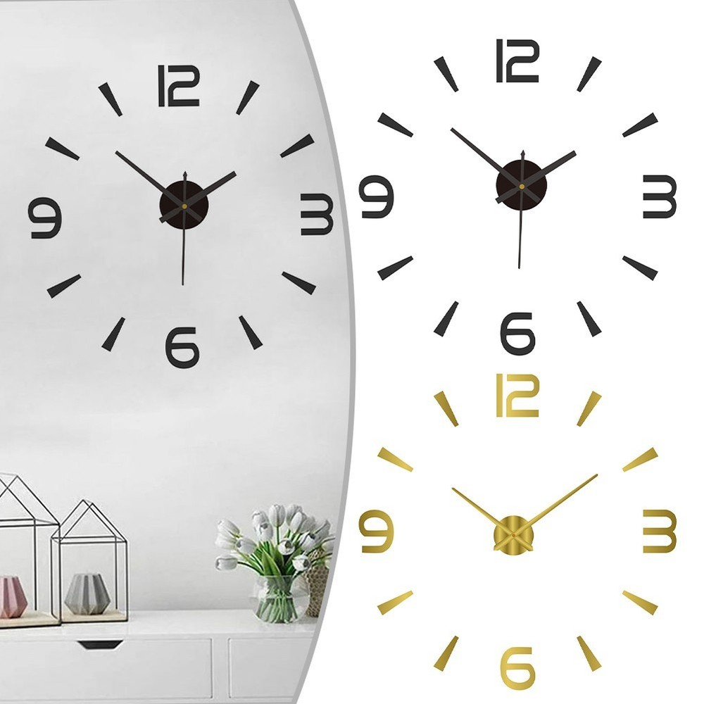 Trendy Large Wall Clock with Customizable Dimensions and Modern Design