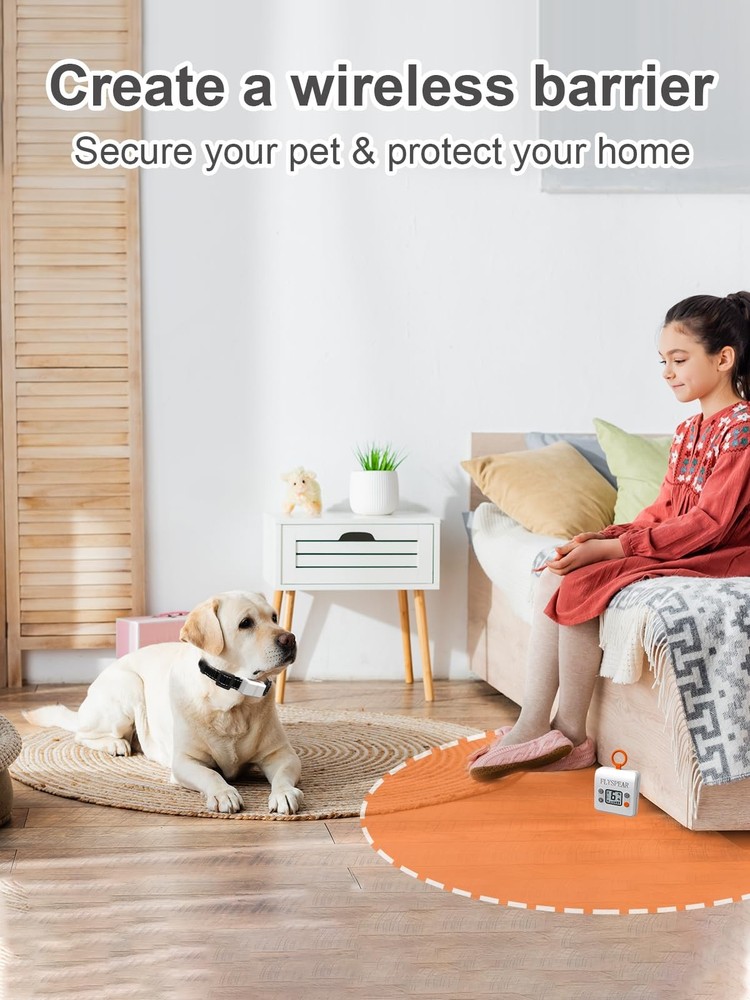 FLYSPEAR Extra Receiver Collar for Indoor Wireless Pet Barrier, Receiver Coll...