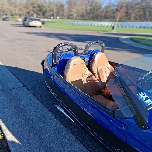 Vanderhall Compatible Wind Deflector Windblocker Fits Carmel Dual Roll Bar Model