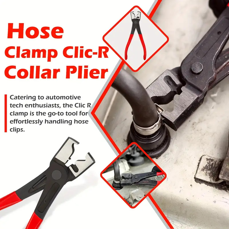 4pcs Hose Clamp Pliers Set Fuel Oil Pipe Removal Tool Car Repair