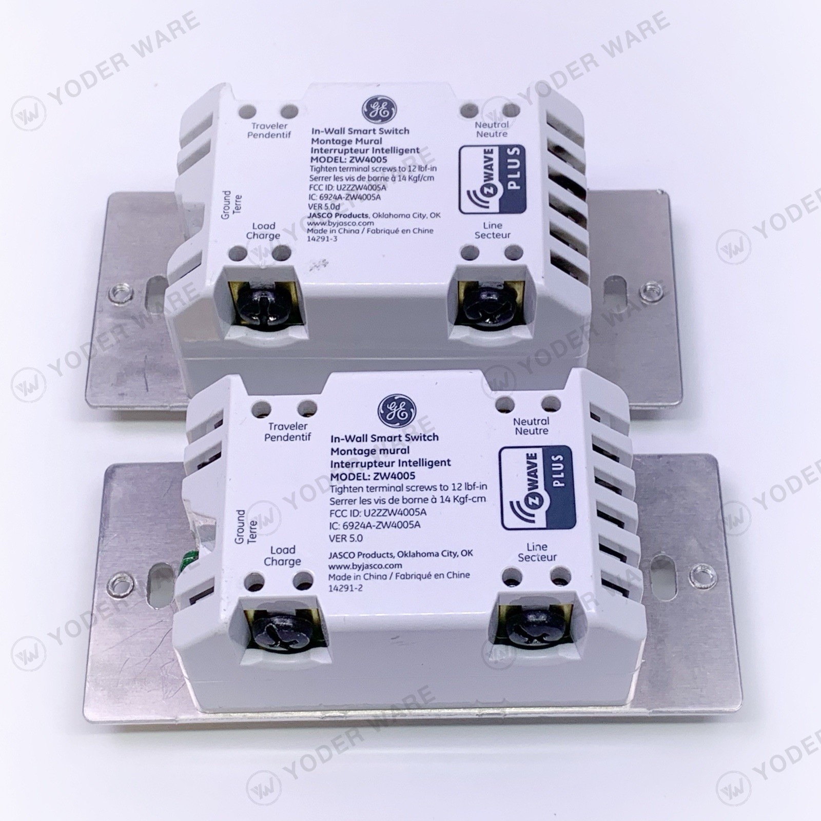 2-Pk GE/Enbrighten In-Wall Z-Wave Plus 14291-2 Smart Paddle Switch ZW4005 *READ*