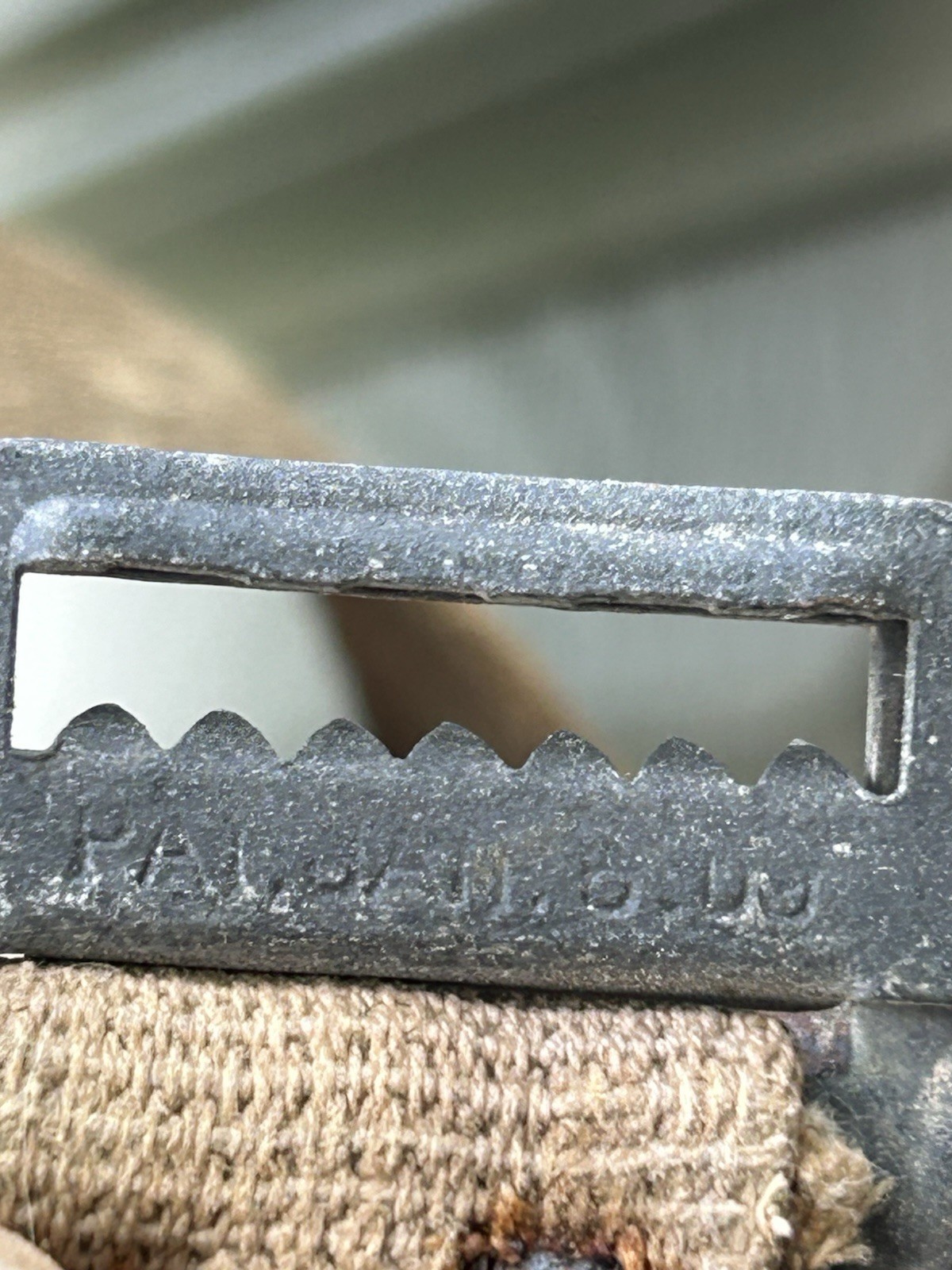 Antique World War 1 Era Medic Stretcher Canvas Gurney Litter WWI Iron Loop Feet