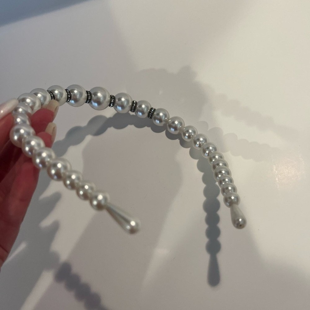 Pearl Headband with Crystals