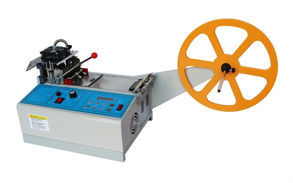 Hot/Cold Webbing Tape Cutting Machine Powered Rope Zipper Textile Cutter 027221