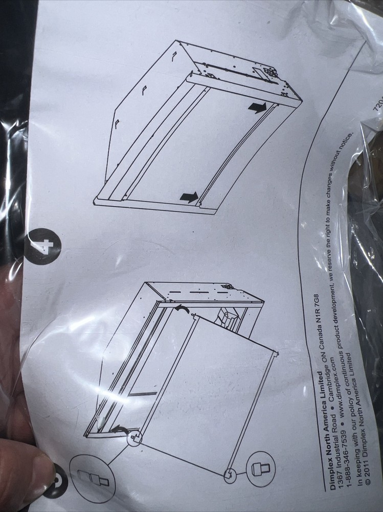 Dimplex Single Pane Tamperproof Glass Door Kit, 39"