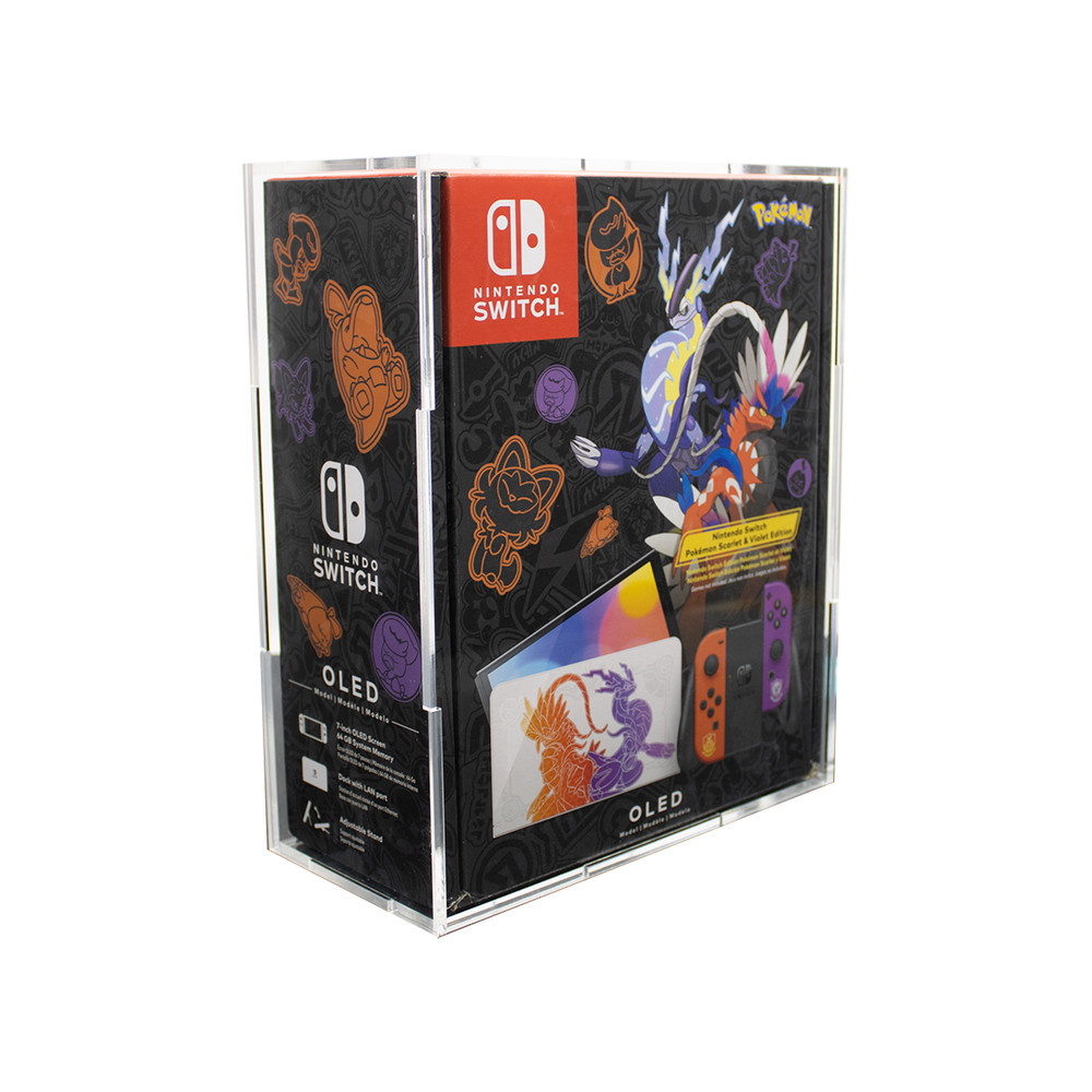 Acrylic Display Case for Pokemon Scarlet and Violet switch box