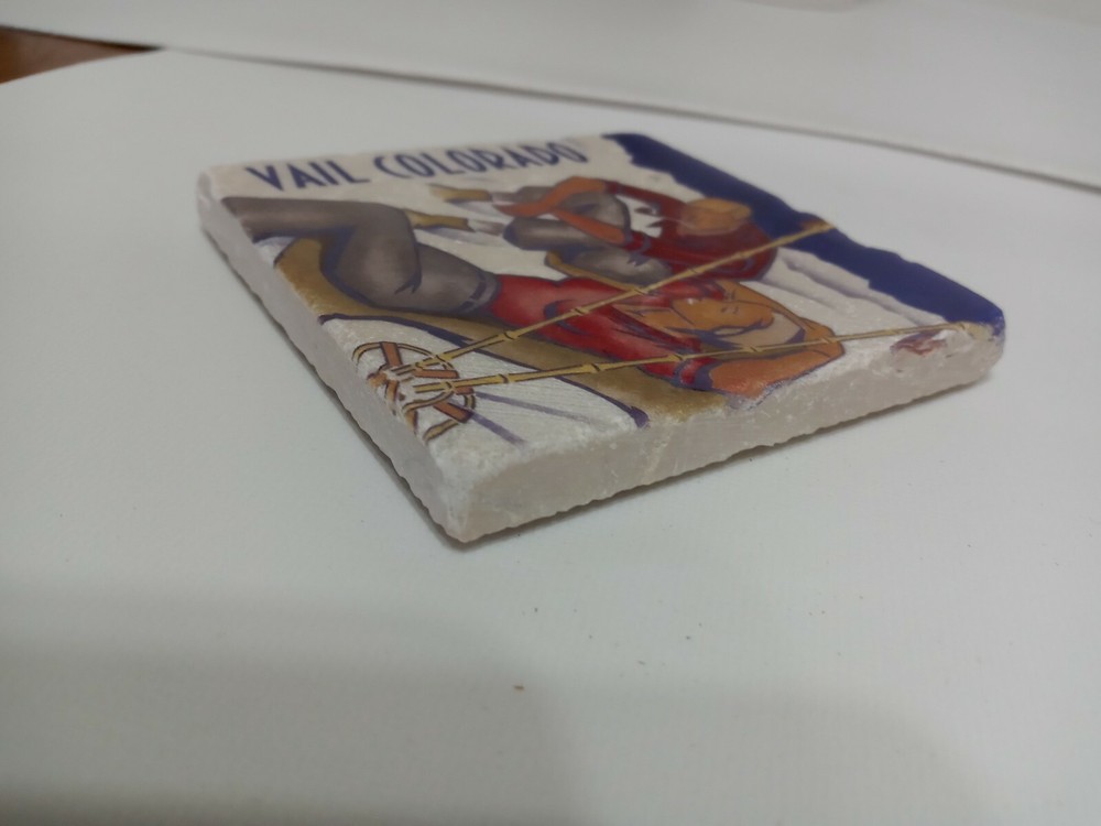 Vail Colorado Tile Coaster, By Screencraft Tileworks