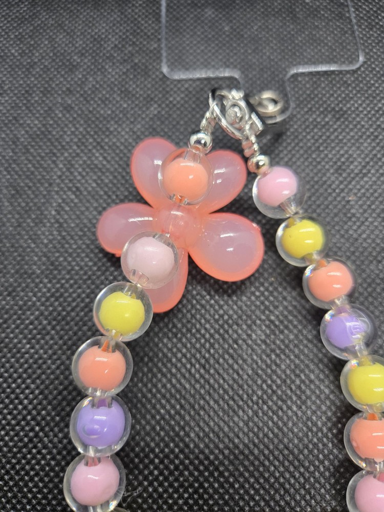 Handcrafted Spring Flower Colored Phone Chain