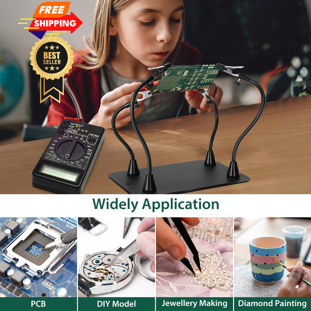 Super Magnetic Helping Hands Soldering Station, Third Hand Tool...