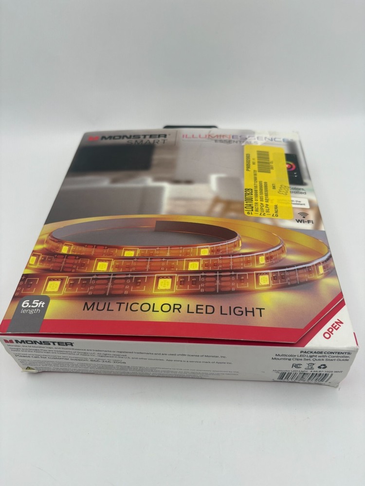Monster Smart Illuminescence Essentials 6.5 Ft Multicolor LED Light Strip
