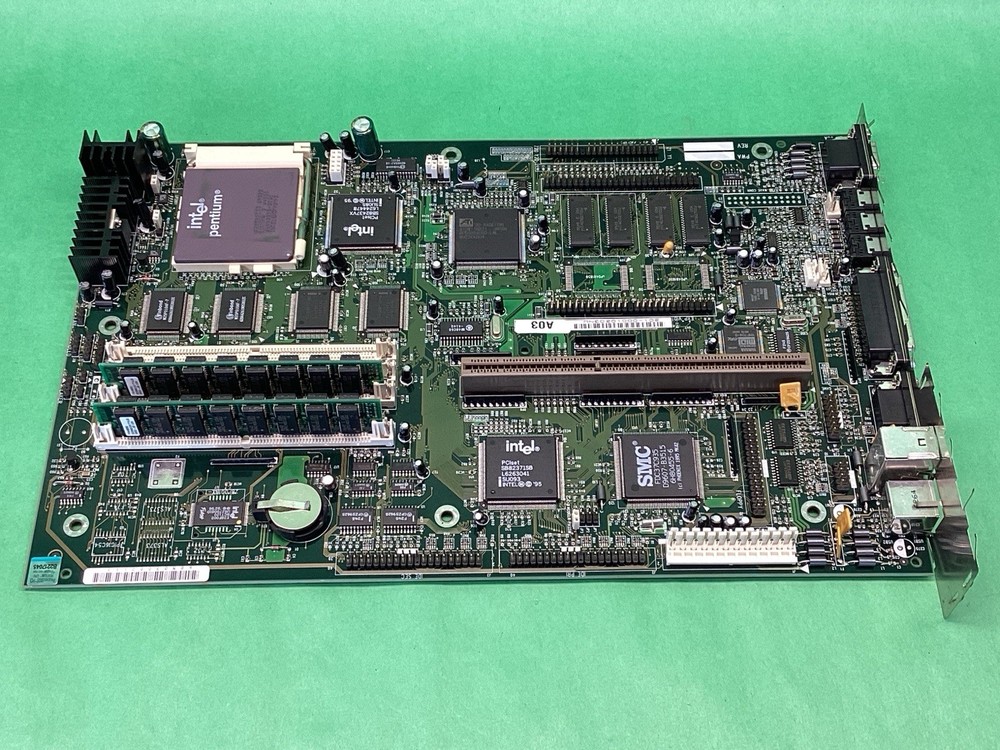 Vintage Socket 7 Motherboard 28980-001 + Intel Pentium CPU + RAM - UNTESTED