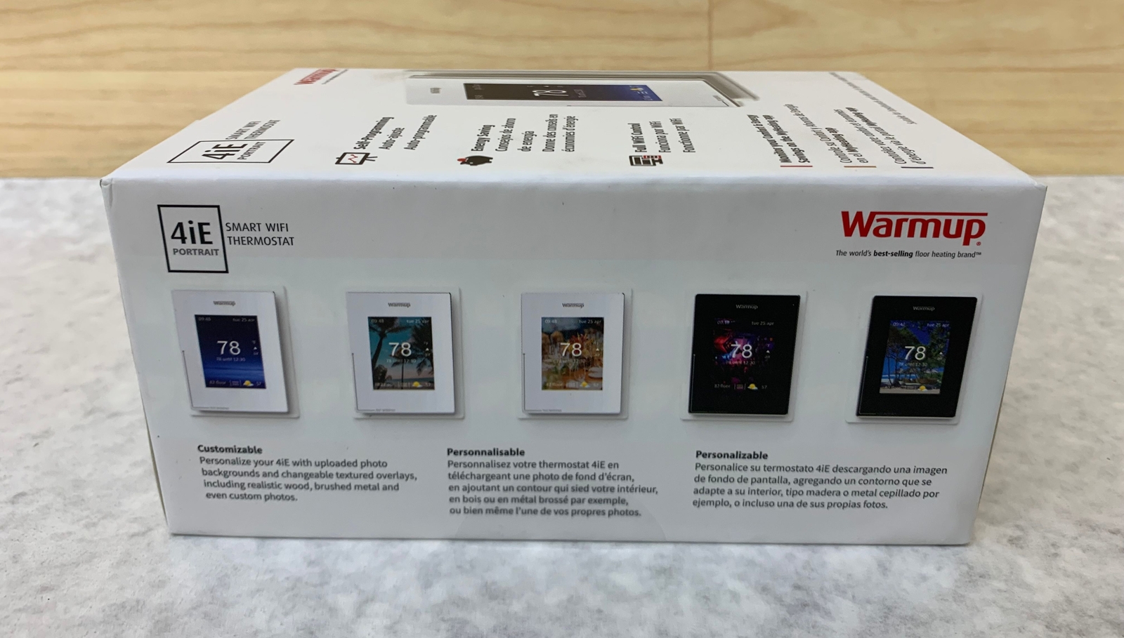 Warmup 4iE Smart WiFi Portrait Heated Floor Thermostat in White (4iE-V04-WH-01)