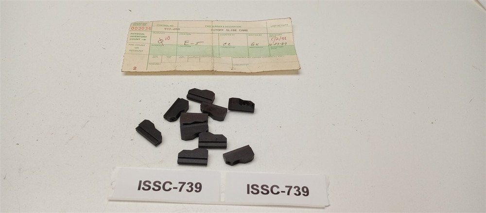 Lot of 10, Cut off Slide Cams 937-059