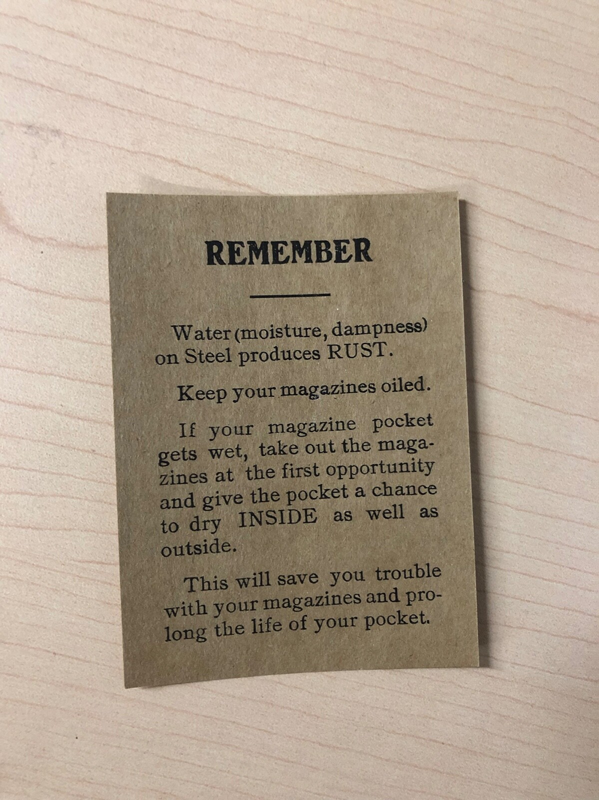 MIL SPEC USGI Kraft box for 1911A1 ITHACA Pistol WW2 with wax paper wrap