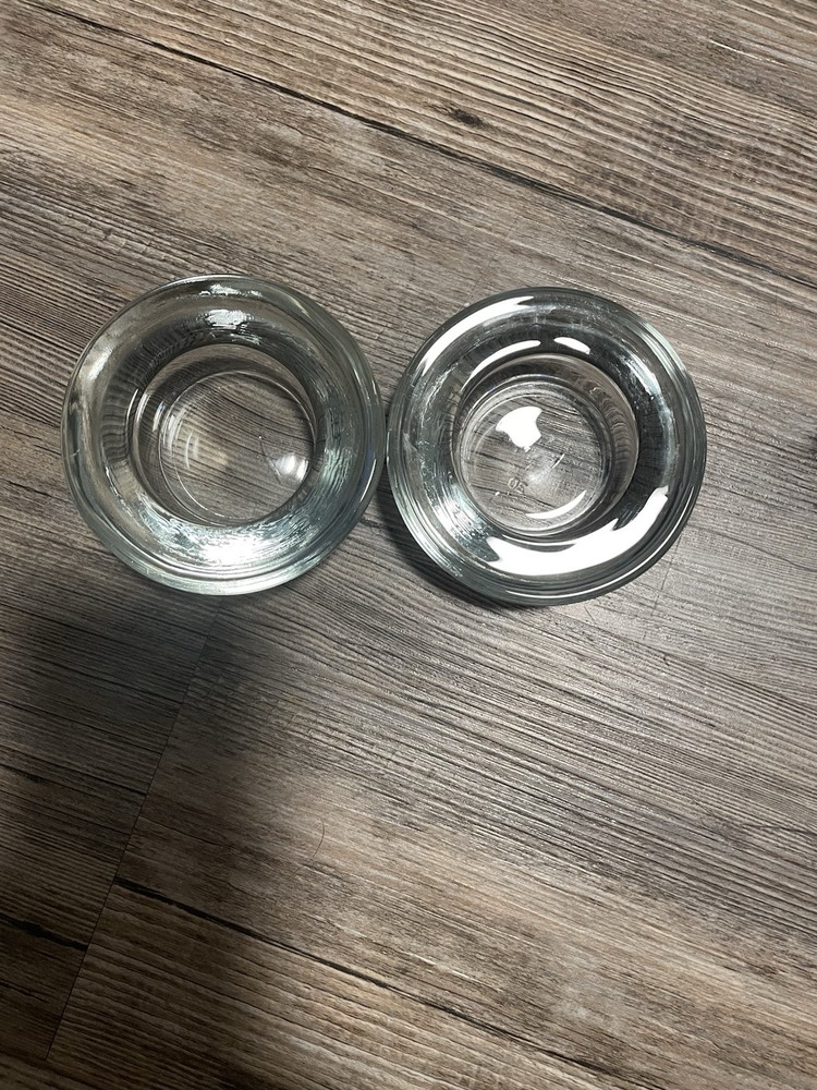 Vintage Set 2 Rounded Elegant Candle Holders