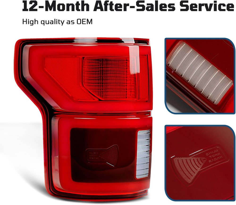 Ford F150 LED Tail Light Left Driver