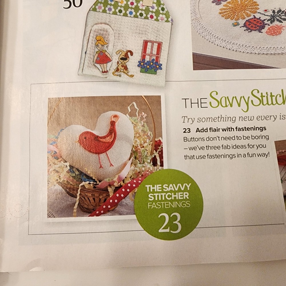 Cross Stitcher British Stitch Magazine 302 Mar 2016 Includes Kit Spring
