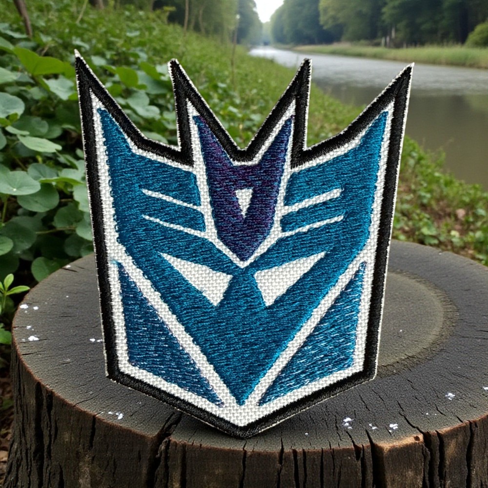Decepticon Embroidery Patch 3.52" X 3.11"