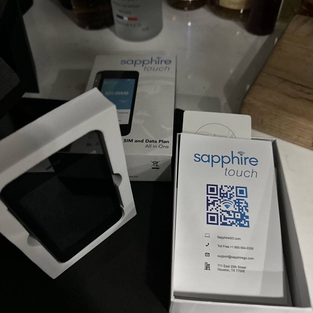 Sapphire Touch International Mobile Hotspot 4G Wireless Data Terminal & Battery