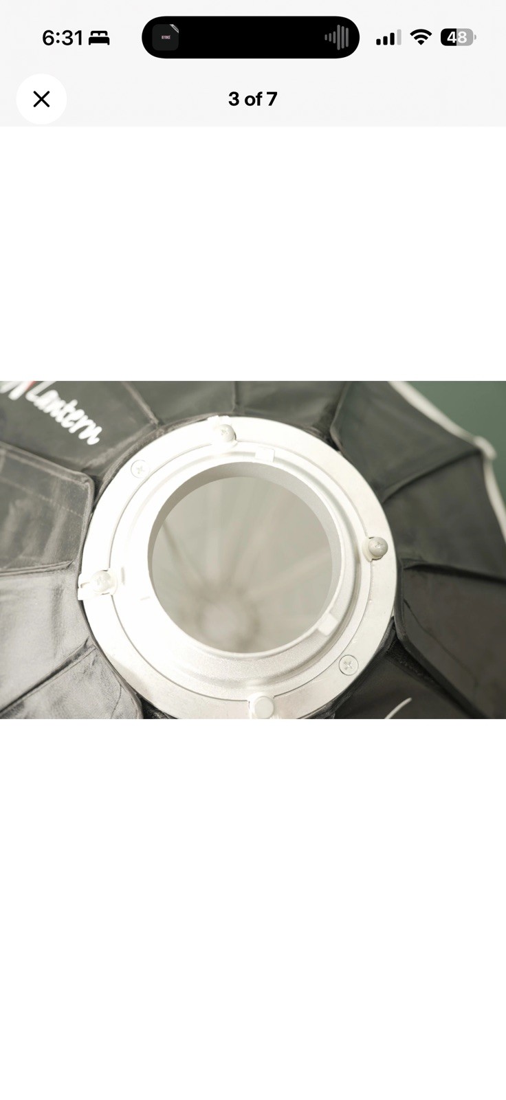 Aputure Lantern Soft Box - I used it once