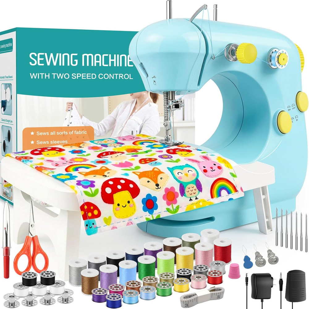 Sewing Machine - 2 Speed Electric Mini Sewing Machine for Beginner, Small Sewing