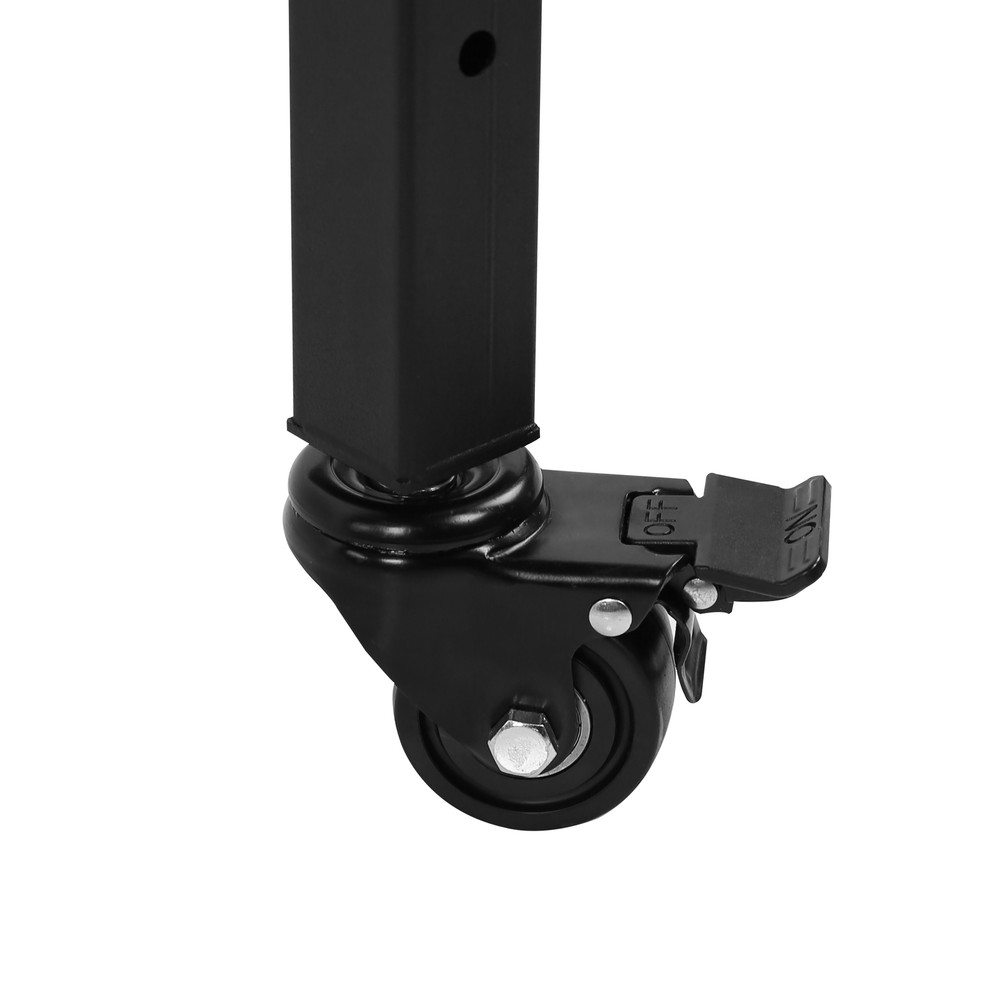 60" ×24'' Adjustable Workbench Rolling Worktable with Power Outlet and Wheels