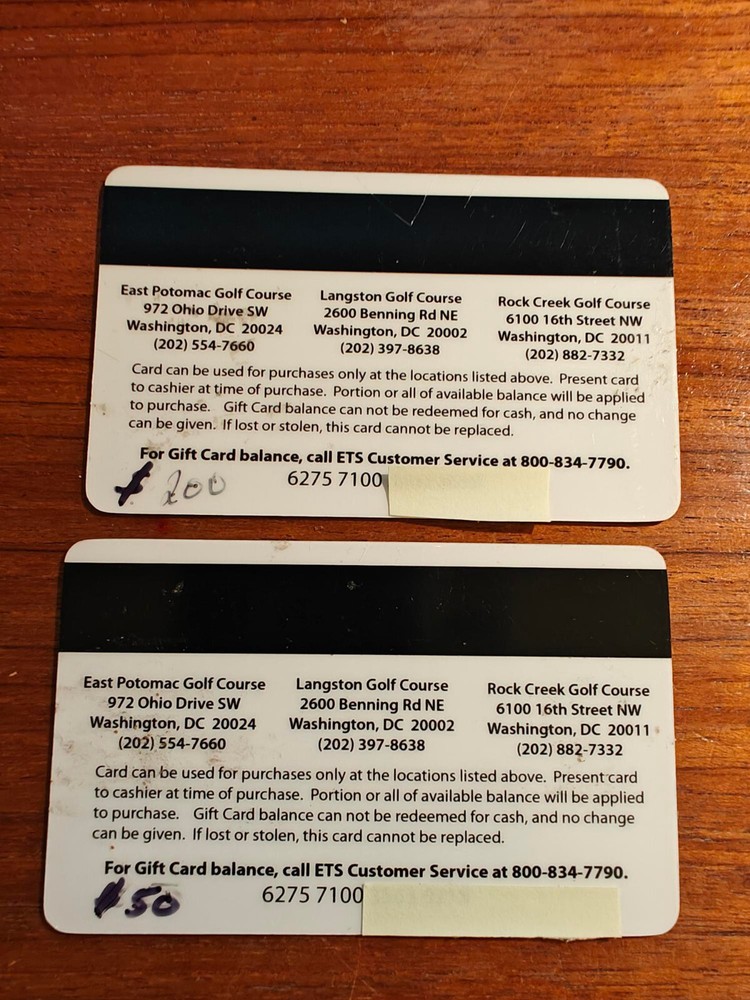 $250 golf gift certificates for $200