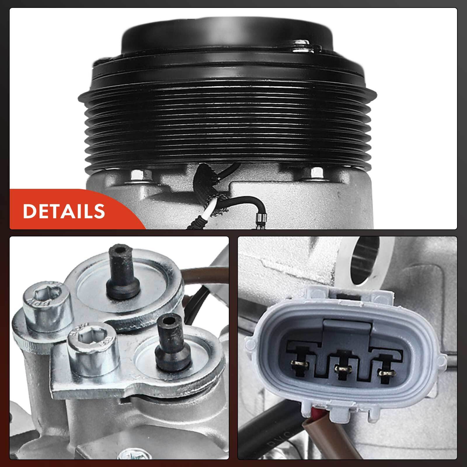 A/C Compressor with Clutch & Pulley for Toyota Tacoma 2016 2017-2023 2.7L 3.5L