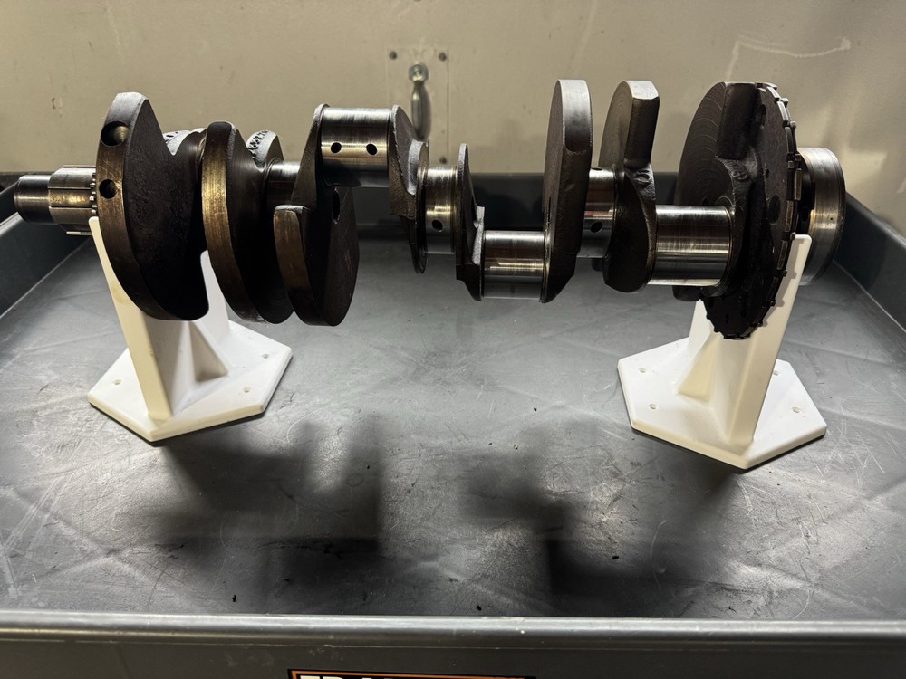 Engine Crankshaft Stand (2) 3D Printed