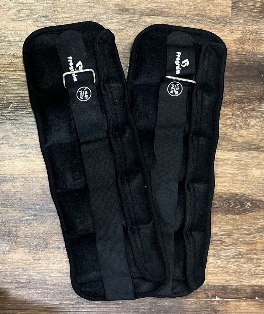 Fragraim Adjustable Ankle Weights 10 lbs pair - 5 per side, Black