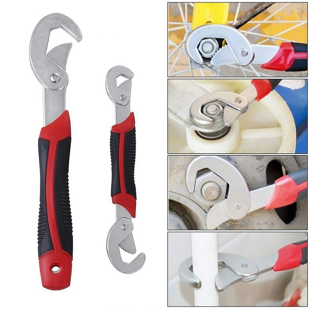 2PC Snap'N Grip 9-32mm Adjustable Wrench Spanner Universal Quick Multi-functIon
