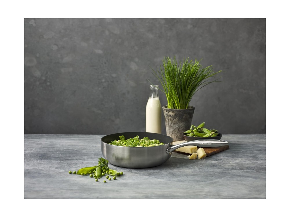 Scanpan - 65082600 Scanpan CTX Covered Deep Sautè Pan, 4 Quart, Silver