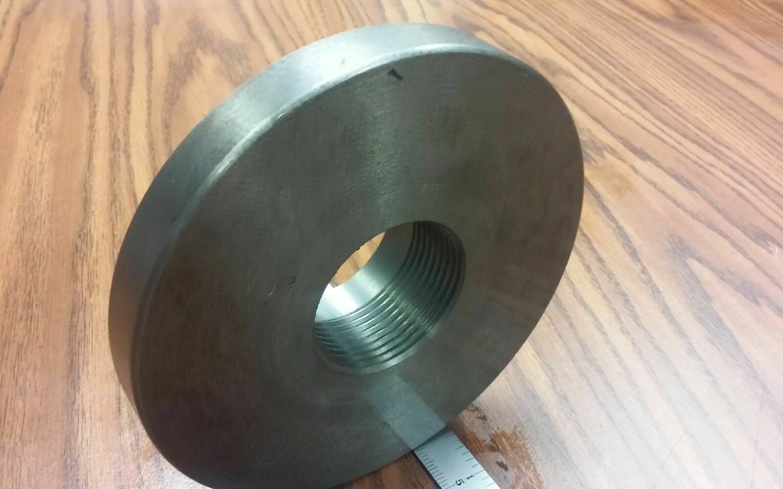 6"/167mm 3-JAW Adjustable Structure CHUCK #0603AJ, & 2-1/4"-8 adapter 1.5” thick