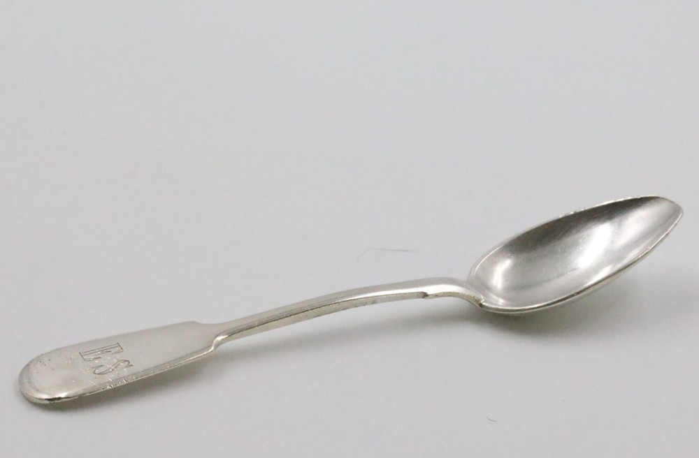 BA Russian .875 Silver HK 1887 Teaspoon Monogrammed ES