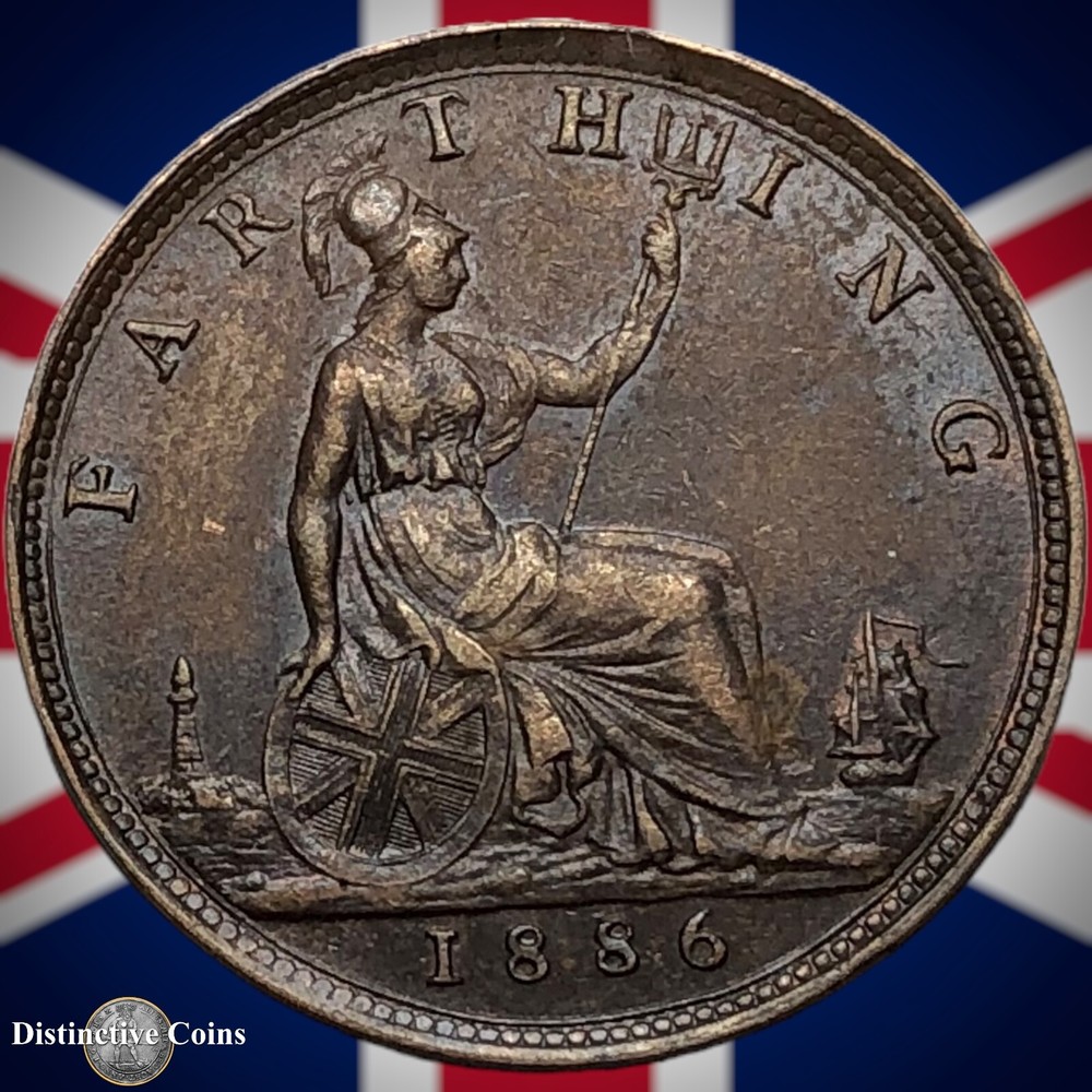 Great Britain 1886 Farthing 1/4d GB4214