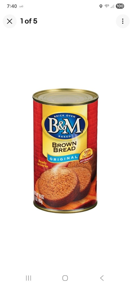 B&M Original Brown Bread, Shelf-Stable