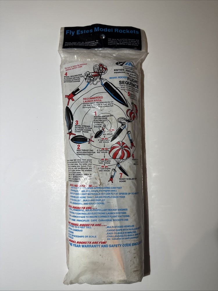 Estes • Explorer #1974 • Flying Model Rocket Kit • Skill Level 3 • New/Sealed