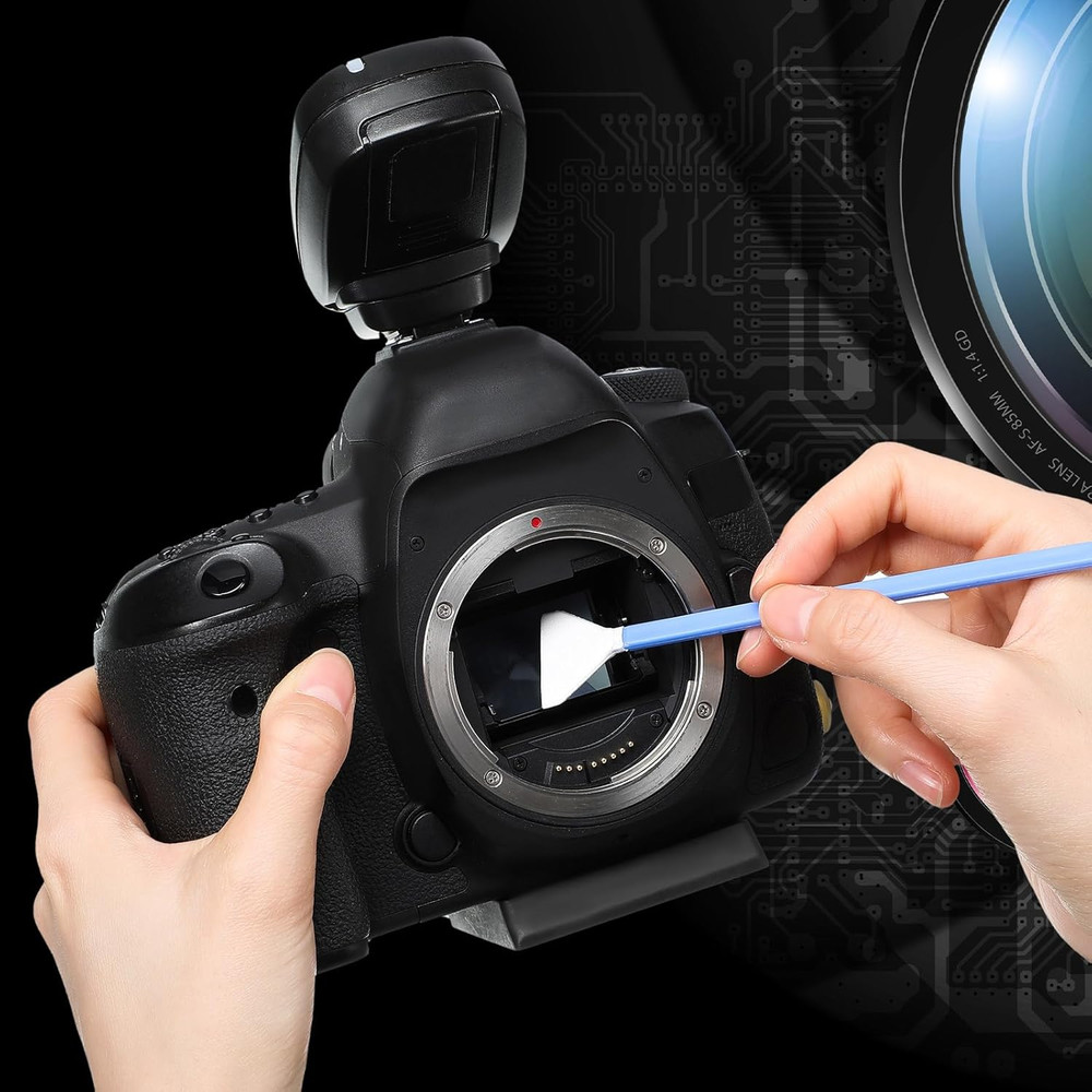45 Sensor Cleaning Swabs Kit - 25Mm Bristle, Full Frame Camera Cleaner