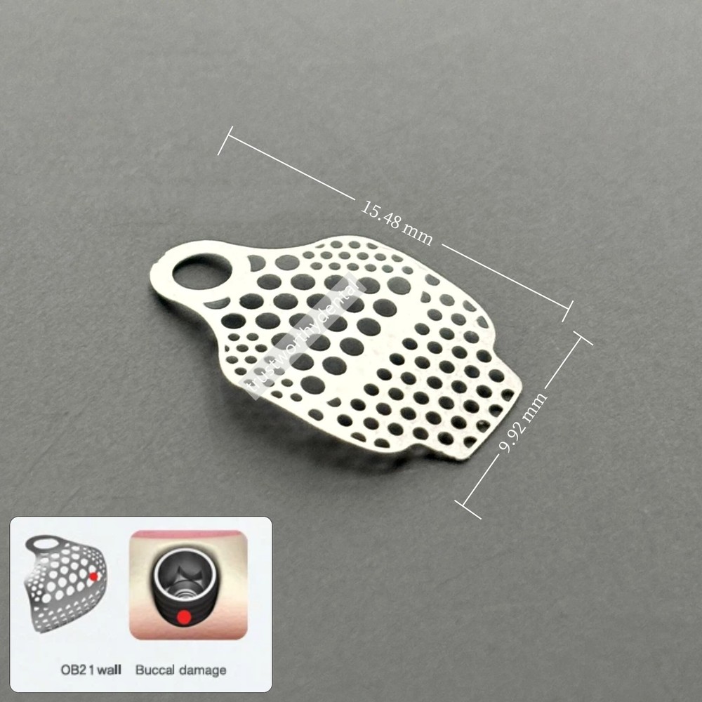 10Pcs Dental GBR Titanium Mesh Membrane Fixation Wall Augmentation 3D Ossbuilder