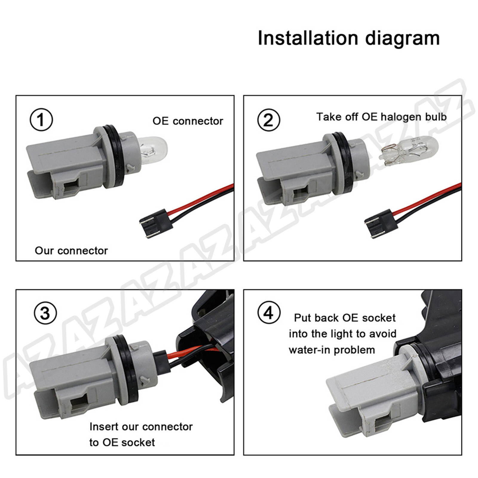 2x Red+White LED Rear Bumper Tag Light License Plate Lamp Fit 97-11 Dodge Dakota