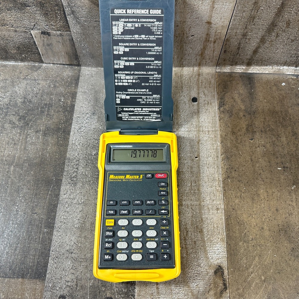 Measure Master 5 Model 4018 Dimensional Math Calculator