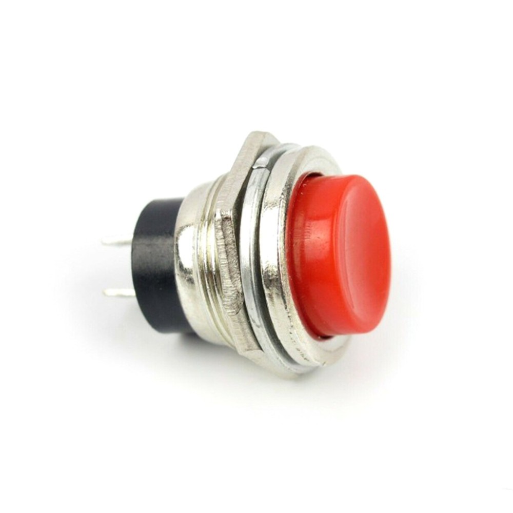 10* Small Self-Reset Round Button Head Power Switch Circle Kill Button Switch K