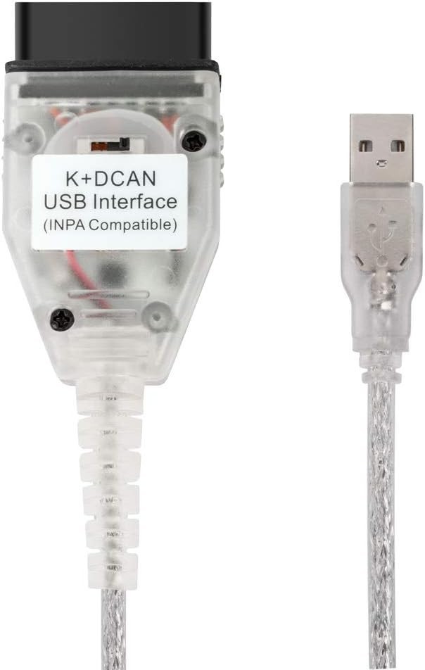 K+DCAN USB OBD2 II Interface Cable w/FT232RL Chip for BMW Diagnostic Scanner