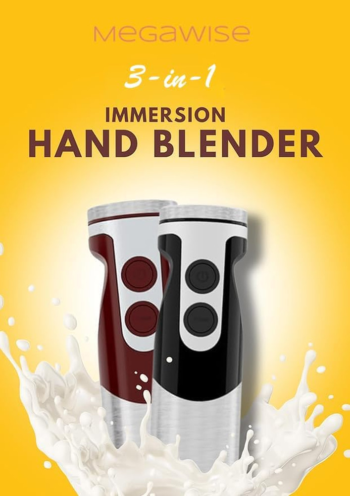3-In-1 Hand Blender Set with Variable Speed Control, 400W Immersion Blender - In