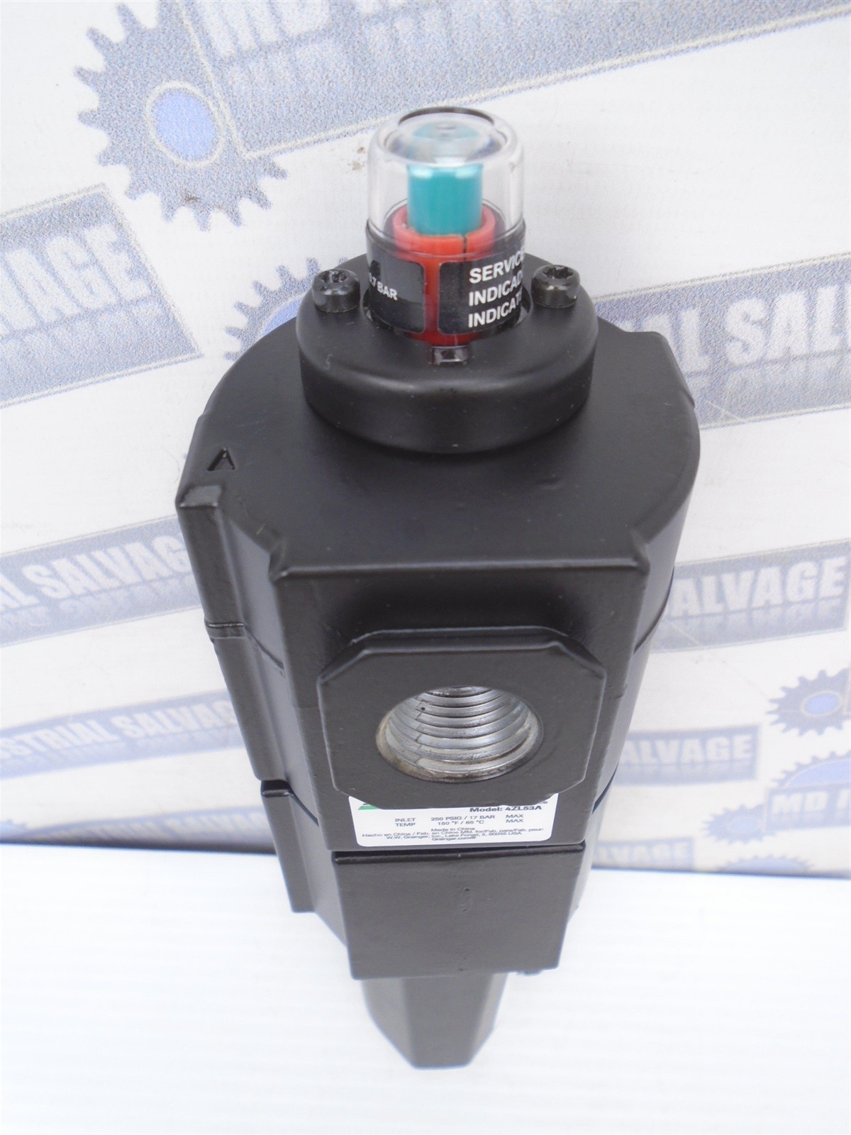 SPEEDAIRE - 4ZL53A - AIR Coalescing OIL FILTER - 250psi, 1/2"NPT, 0.01m, 60 cfm