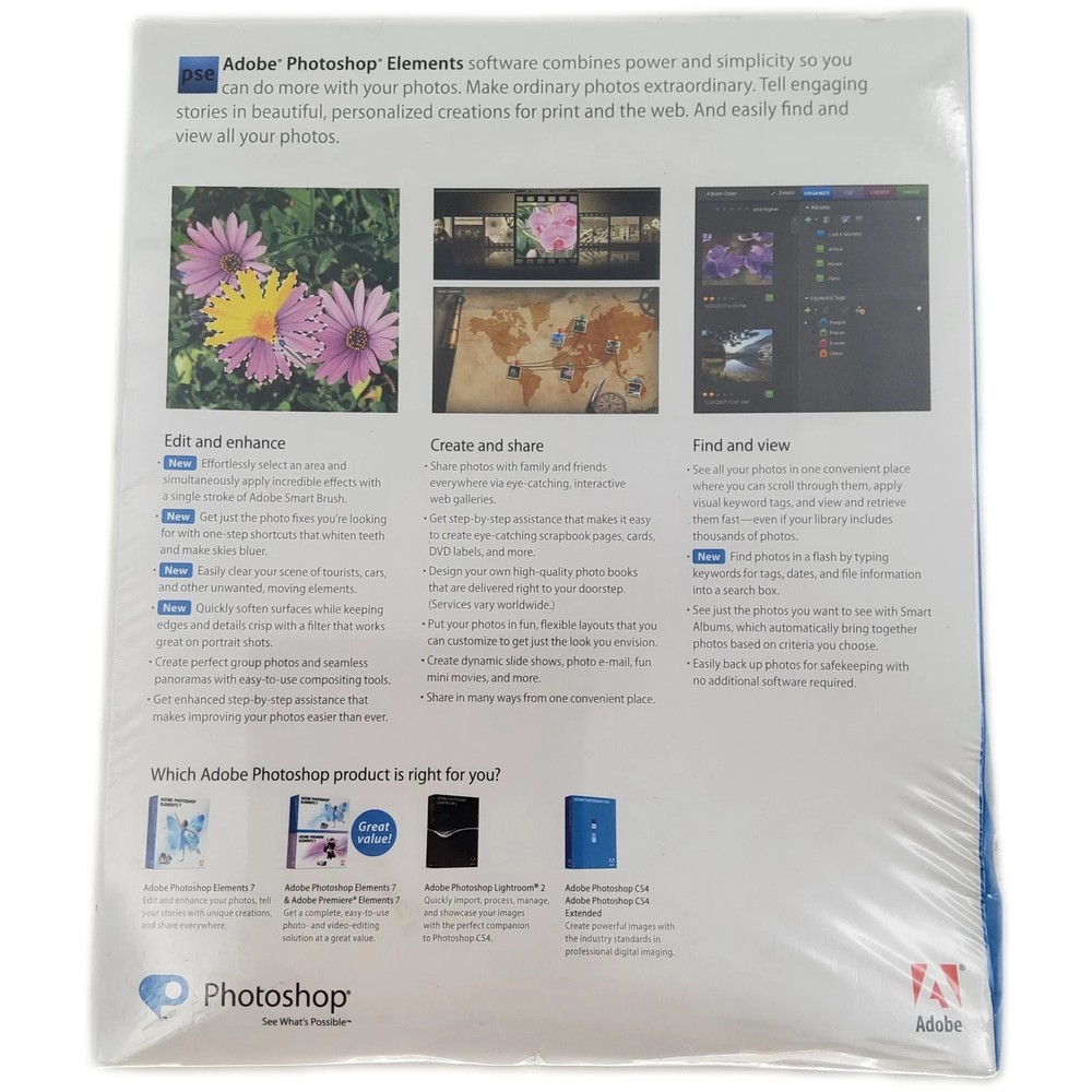 ADOBE PHOTOSHOP ELEMENTS 7 with Getting Started Guide