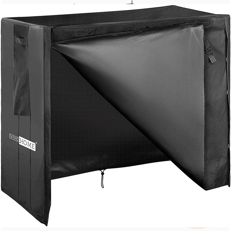 4/5/6/8ft Waterproof Firewood Log Rack Cover 600DOxford w/ Zipper Hook Loop Tape