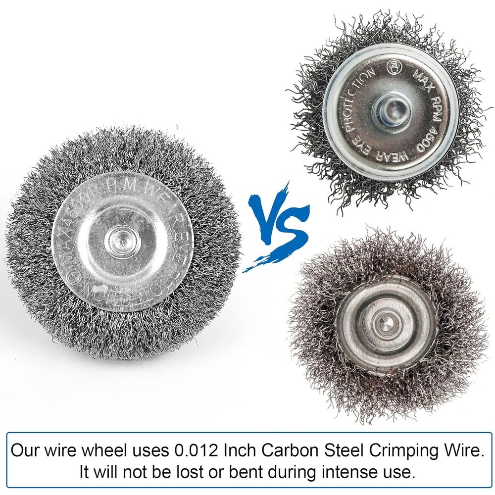 Wire Brush for Drill, Wheel Cup Set, Drill Drill...